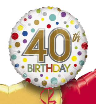 40th Birthday Spots Balloon