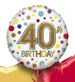 40th Birthday Spots Balloon