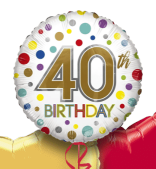 40th Birthday Spots Balloon