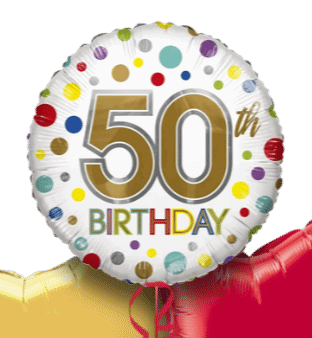 50th Birthday Spots Balloon