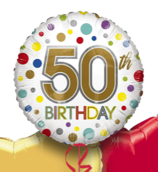 50th Birthday Spots Balloon