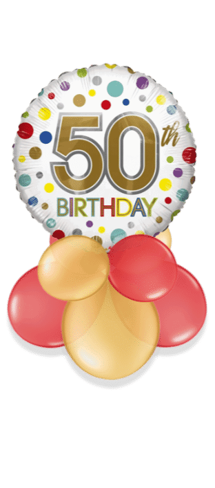 50th Birthday Spots Balloon