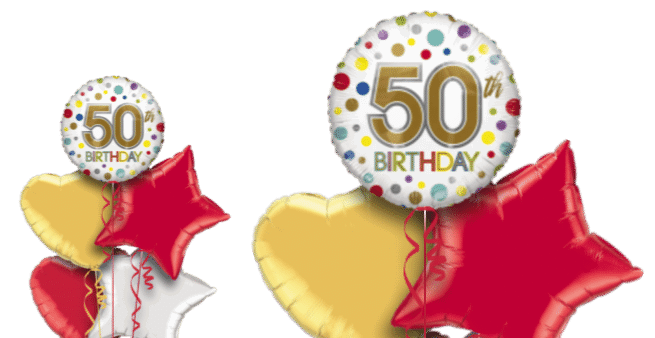 50th Birthday Spots Balloon