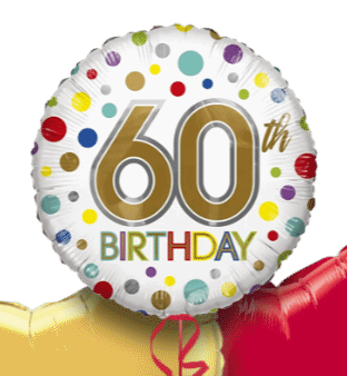 60th Birthday Spots Balloon