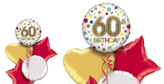 60th Birthday Spots Balloon