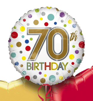 70th Birthday Spots Balloon