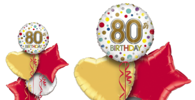 80th Birthday Spots Balloon