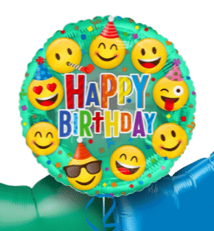 Smiling Emoji Happy Birthday Balloon