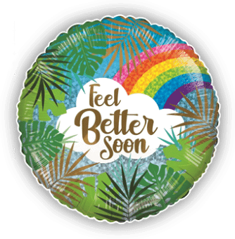Feel Better Soon Rainbow Leaves