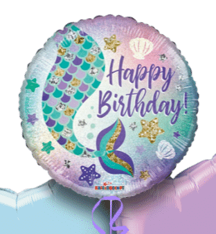 Birthday Mermaid Tail Balloon