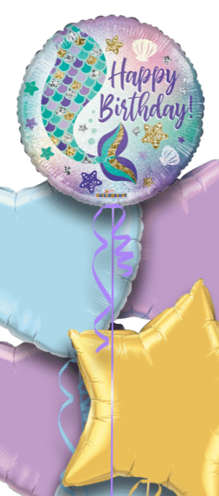 Birthday Mermaid Tail Balloon