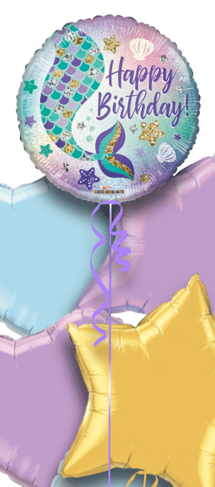 Birthday Mermaid Tail Balloon