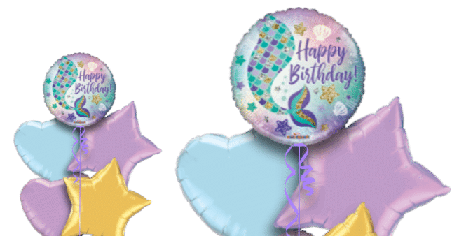 Birthday Mermaid Tail Balloon