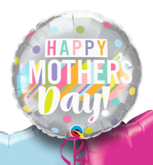 Mothers Day Colourful Dots Balloon
