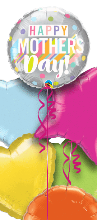 Mothers Day Colourful Dots Balloon
