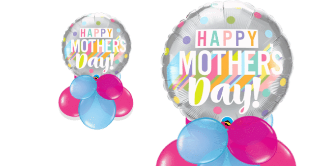 Mothers Day Colourful Dots Balloon