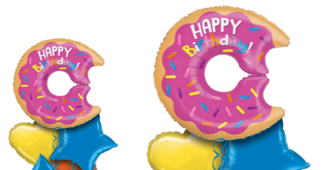 Happy Birthday Iced Donut Balloon