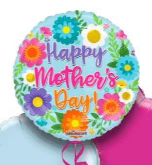 Mothers Day Bright Flowers Balloon