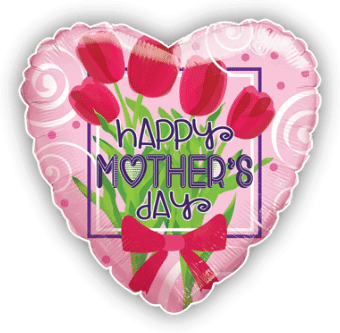 Mothers Day Tulips Heart
