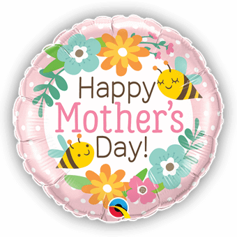 Mothers Day Bee and Flowers