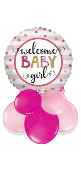 Welcome Baby Girl Balloon