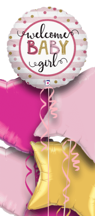 Welcome Baby Girl Balloon