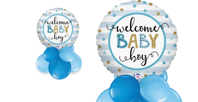 Welcome Baby Boy Balloon