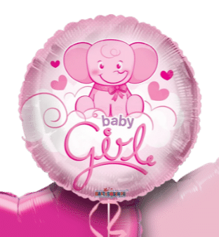 Cute Baby Girl Elephant Balloon