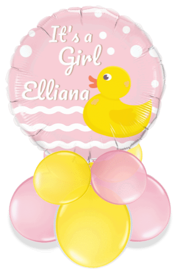 It's a Girl Baby Duck Air Filled Display