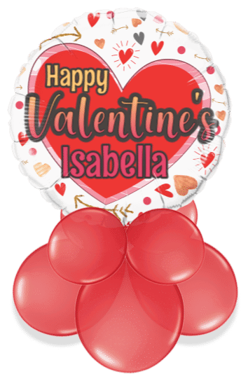 Valentine's Day Hearts and Arrows Air Filled Display