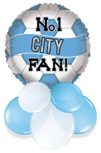 No 1 City Fan Football Air Filled Display