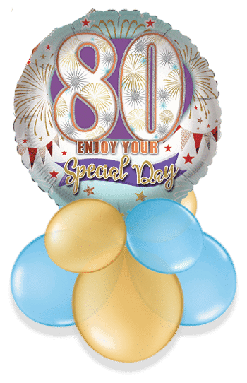 80th Enjoy Your Special Day Air Filled Display