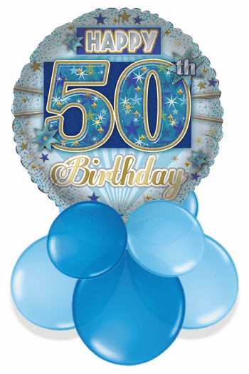 Happy 50th Birthday Air Filled Display