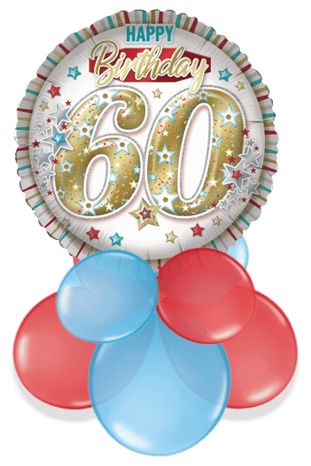 Happy 60th Birthday Air Filled Display