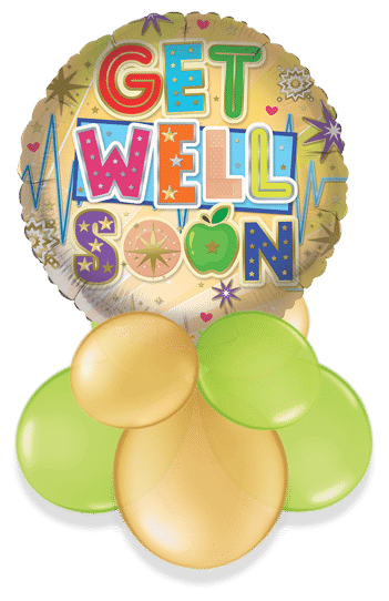 Get Well Soon Bright Air Filled Display