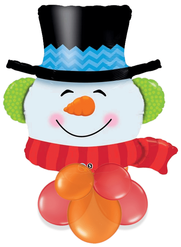 Giant Happy Snowman Air Filled Display