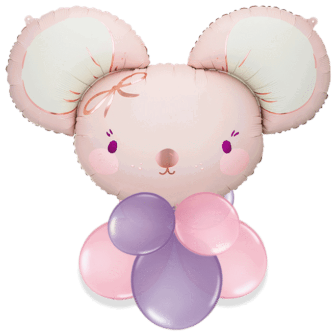 Baby Pink Mouse Air Filled Display