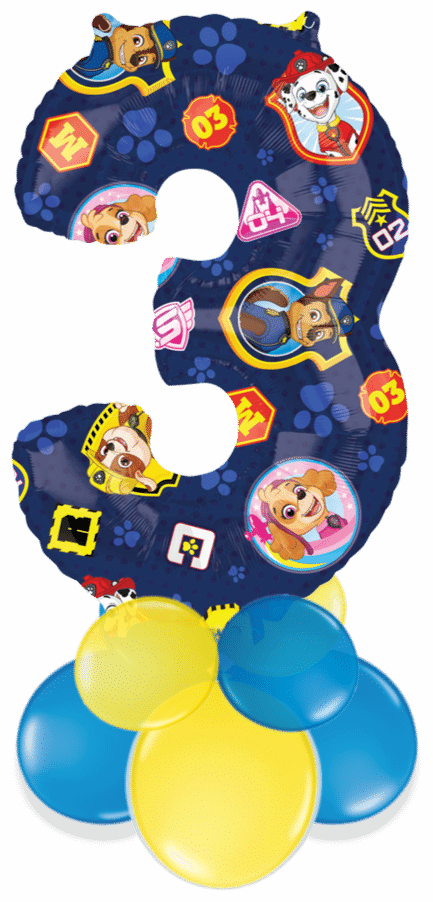 Paw Patrol Blue 3 Air Filled Display