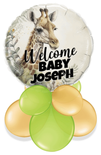 Welcome Baby Giraffe Air Filled Display