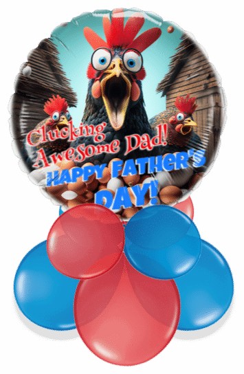 Clucking Awesome Dad Air Filled Display