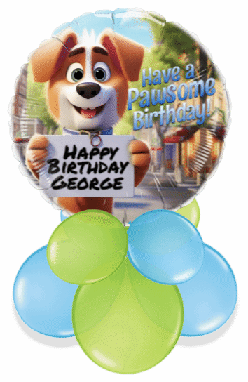 Pawsome Birthday Air Filled Display
