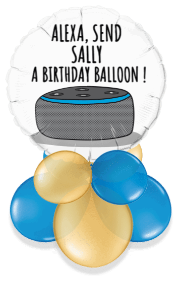 Alexa Send a Birthday Balloon Air Filled Display