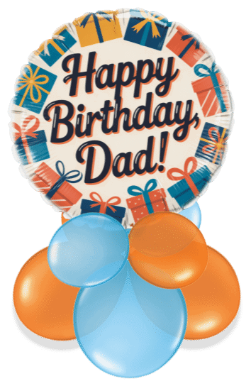 Happy Birthday Dad Presents Air Filled Display