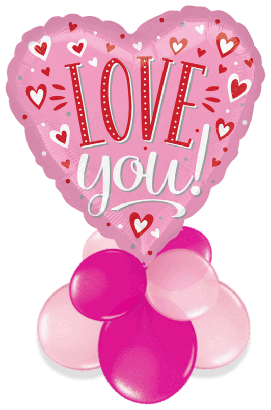 Love You Jumbo Heart Air Filled Display