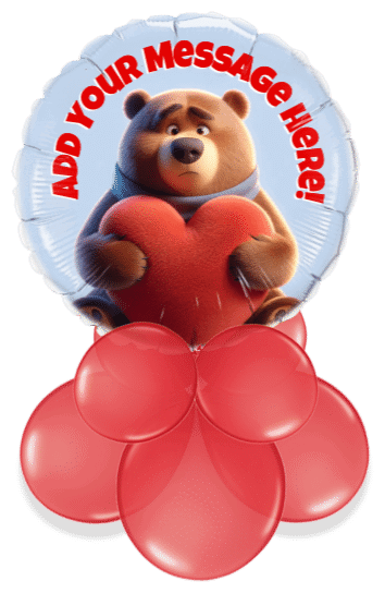 Big Hug Valentine's Bear Air Filled Display
