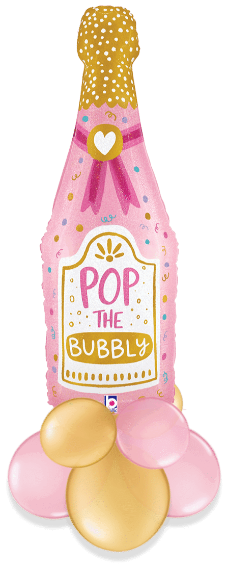 Pop The Bubbly Air Filled Display
