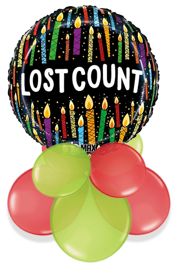 Lost Count Birthday Candles Air Filled Display
