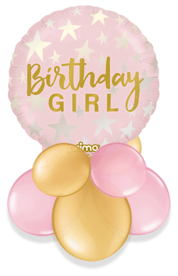 Birthday Girl Stars Air Filled Display