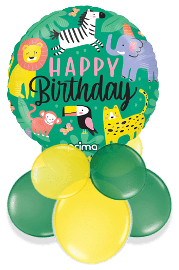 Birthday Jungle Animals Air Filled Display