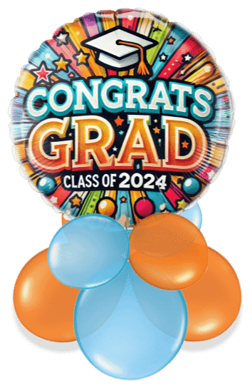 Congrats Grad Class 2024 Air Filled Display